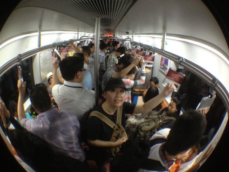 Full Metro in Beijing